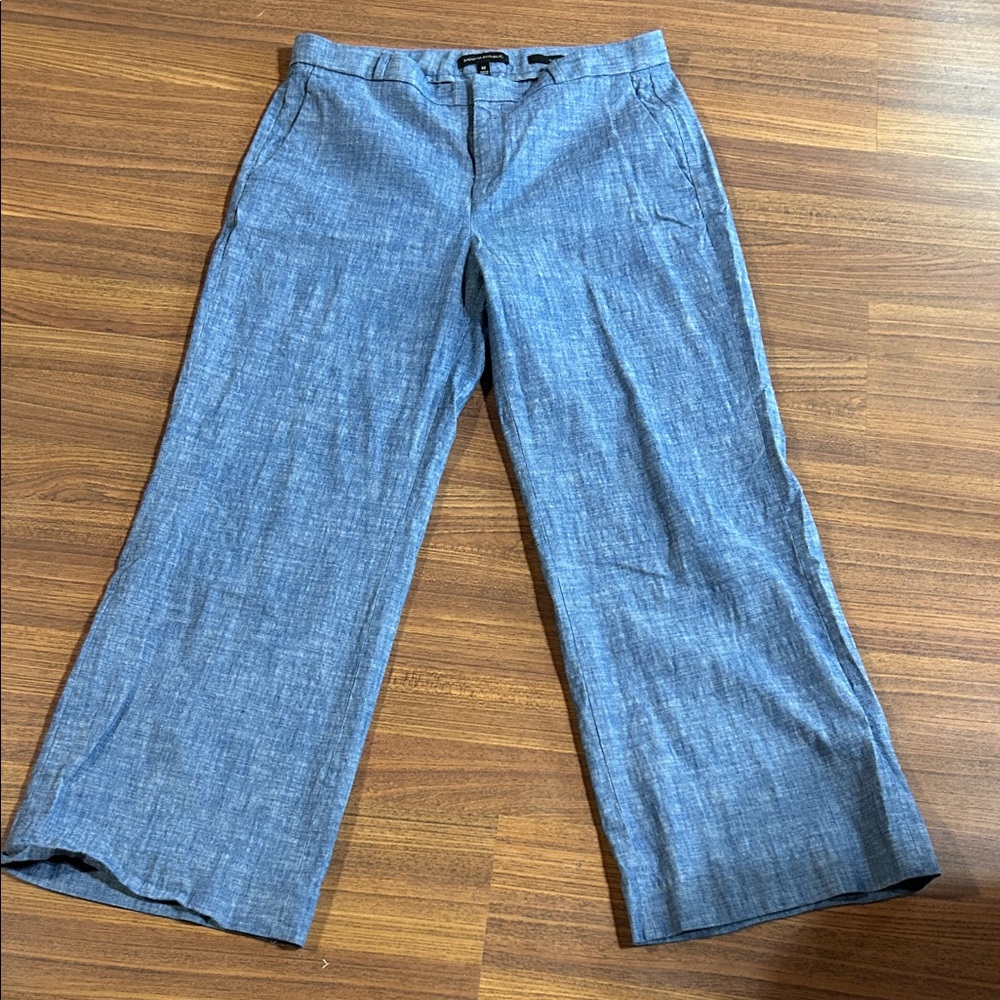 Banana Republic Blue Wide-Leg Pants